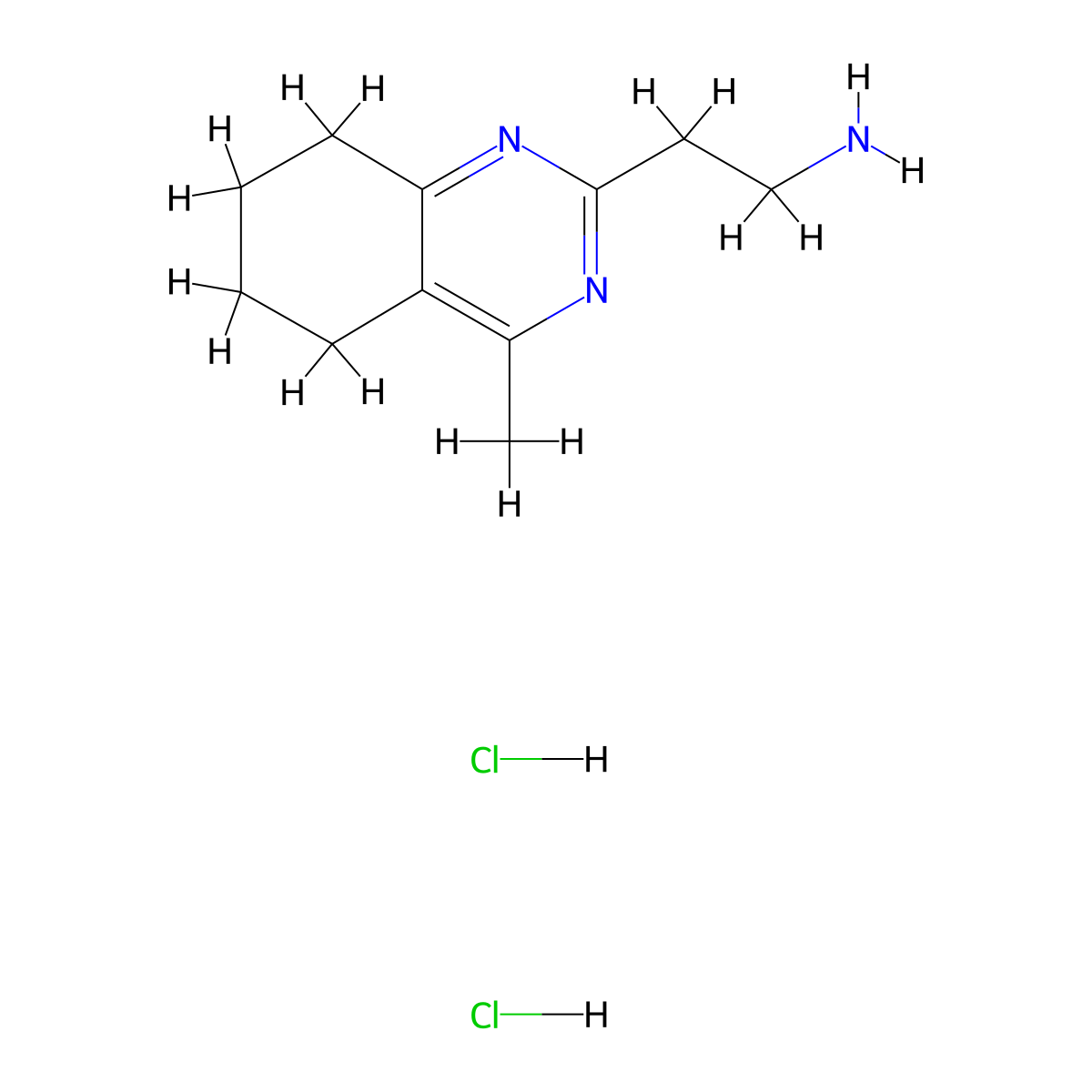 2-(4-Methyl-5,6,7,8-tetrahydroquinazolin-2-yl)ethanamine dihydrochloride molecular structure, CAS 1609402-92-7