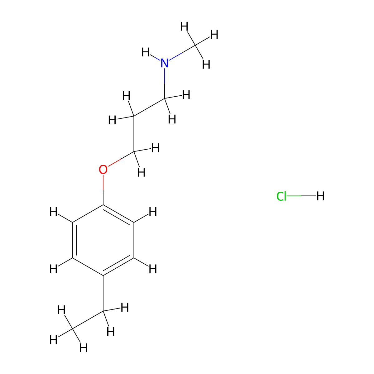 [3-(4-Ethylphenoxy)propyl]methylamine hydrochloride molecular structure, CAS 1609402-98-3