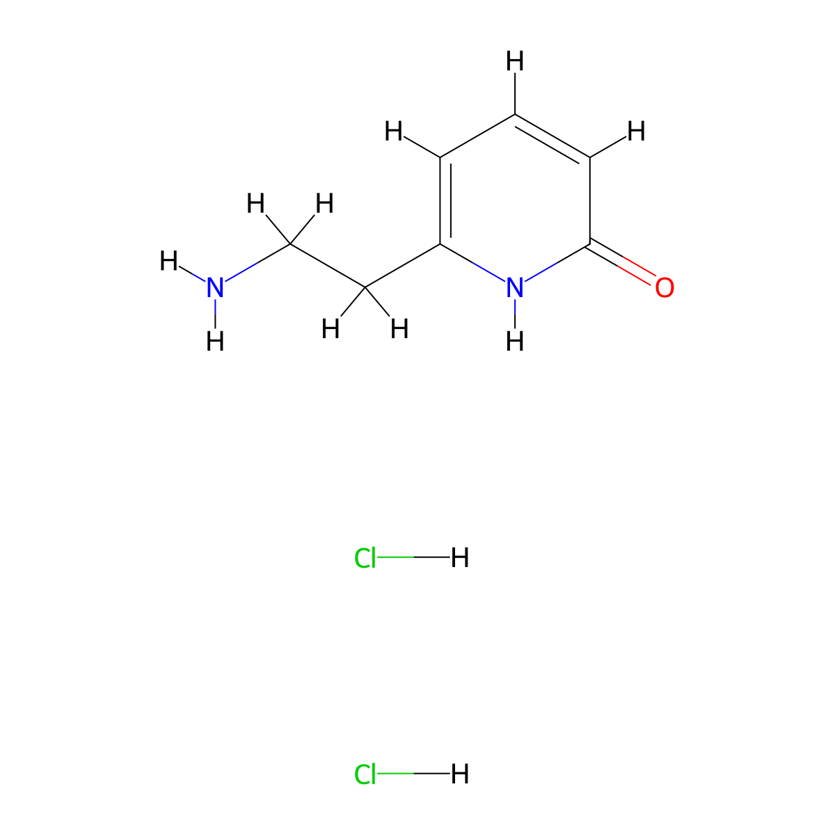 6-(2-Aminoethyl)-1,2-dihydropyridin-2-one dihydrochloride molecular structure, CAS 1609403-24-8