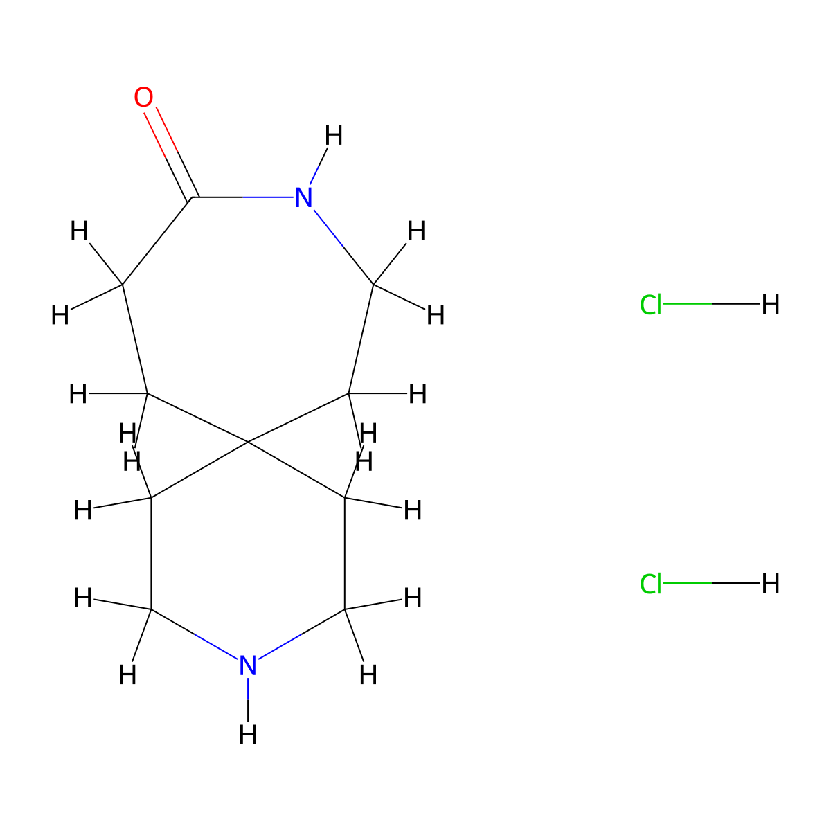 3,9-Diazaspiro[5.6]dodecan-10-one dihydrochloride molecular structure, CAS 1609403-56-6