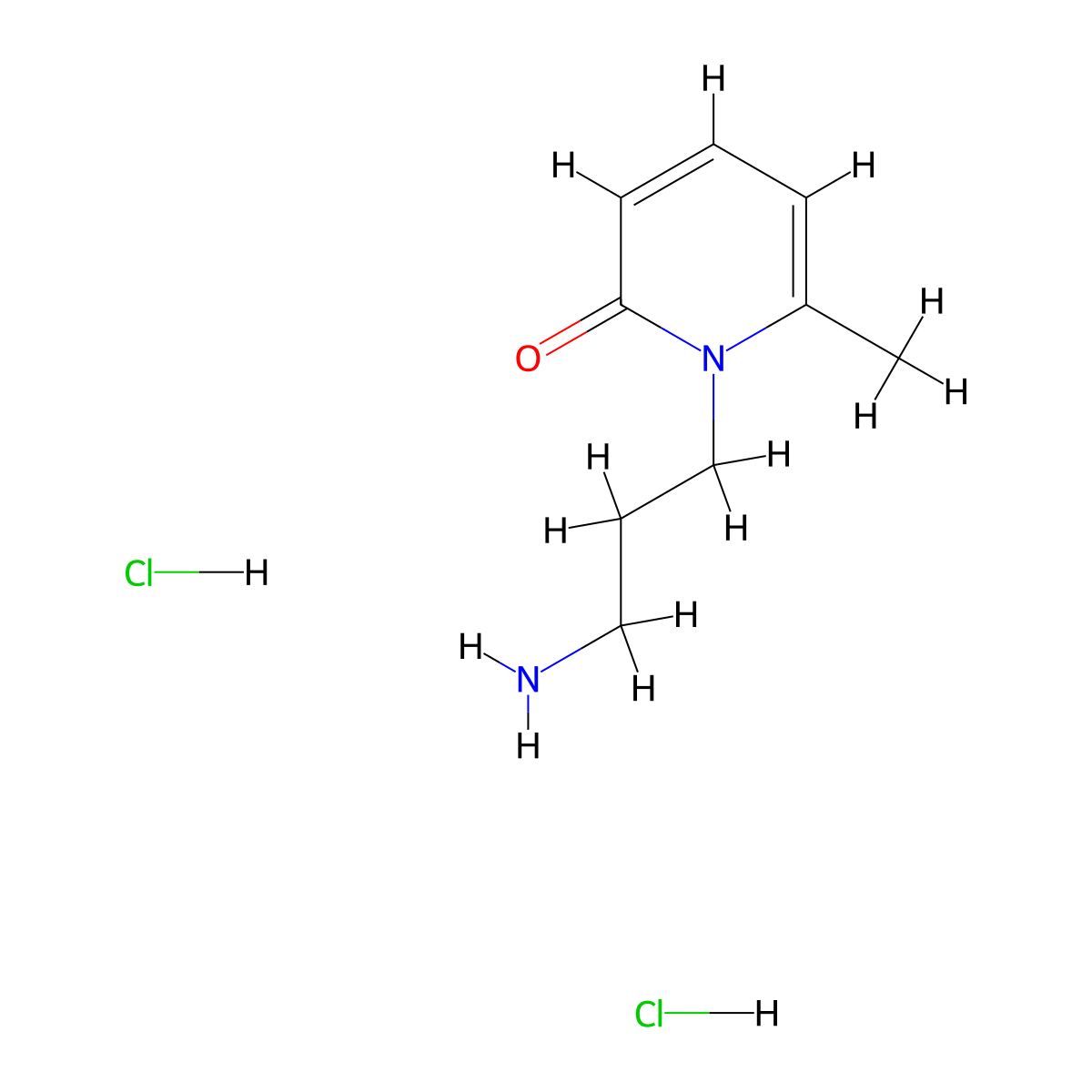 1-(3-Aminopropyl)-6-methyl-2(1H)-pyridinone dihydrochloride molecular structure, CAS 1609403-57-7
