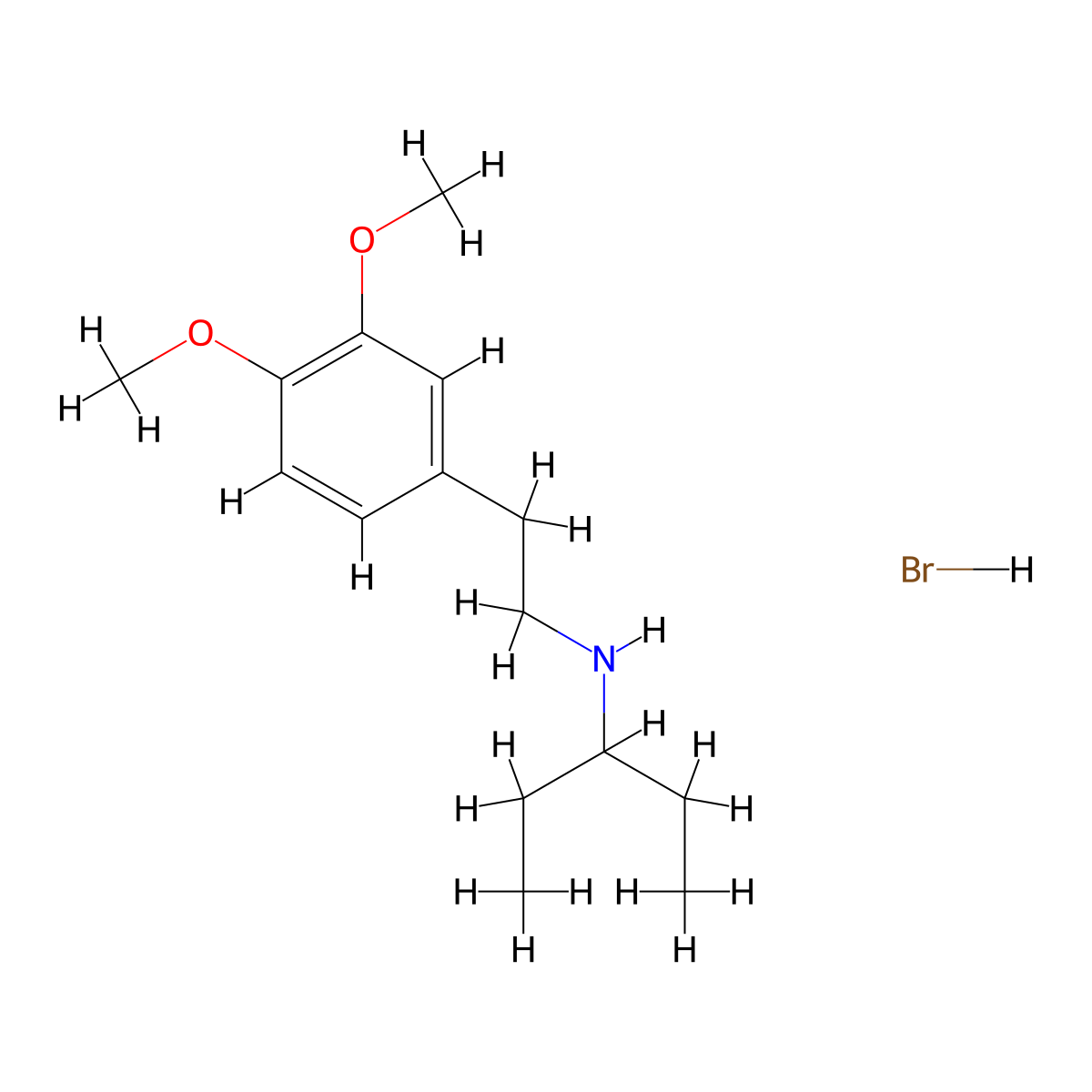 N-[2-(3,4-dimethoxyphenyl)ethyl]-3-pentanamine hydrobromide molecular structure, CAS 1609404-31-0
