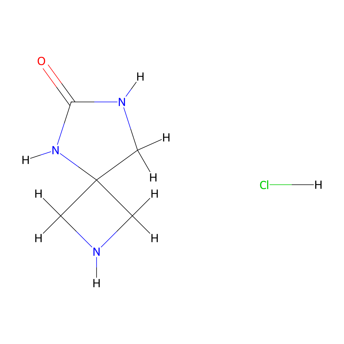 2,5,7-Triazaspiro[3.4]octan-6-one hydrochloride molecular structure, CAS 1609406-92-9