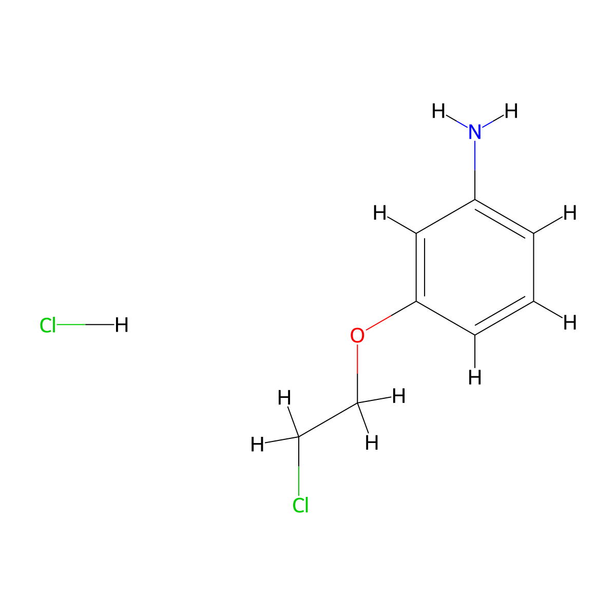 [3-(2-Chloroethoxy)phenyl]amine hydrochloride molecular structure, CAS 1609407-46-6