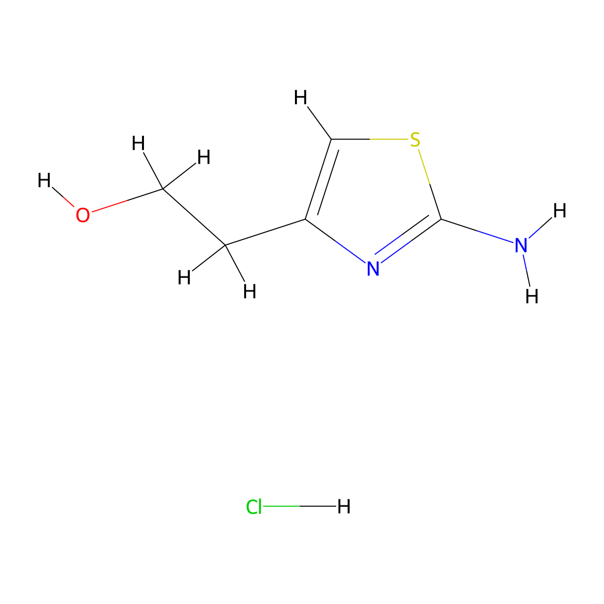 2-(2-Amino-1,3-thiazol-4-yl)ethanol hydrochloride molecular structure, CAS 1609407-94-4