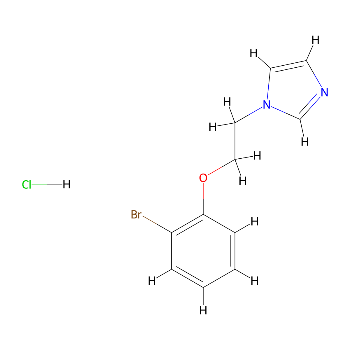 1-[2-(2-Bromophenoxy)ethyl]-1h-imidazole hydrochloride molecular structure, CAS 1609407-95-5