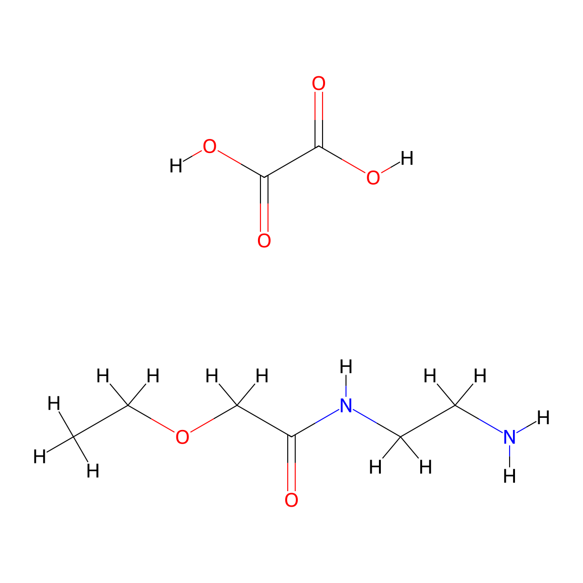 N-(2-Aminoethyl)-2-ethoxyacetamide hemioxalate molecular structure, CAS 1609407-99-9