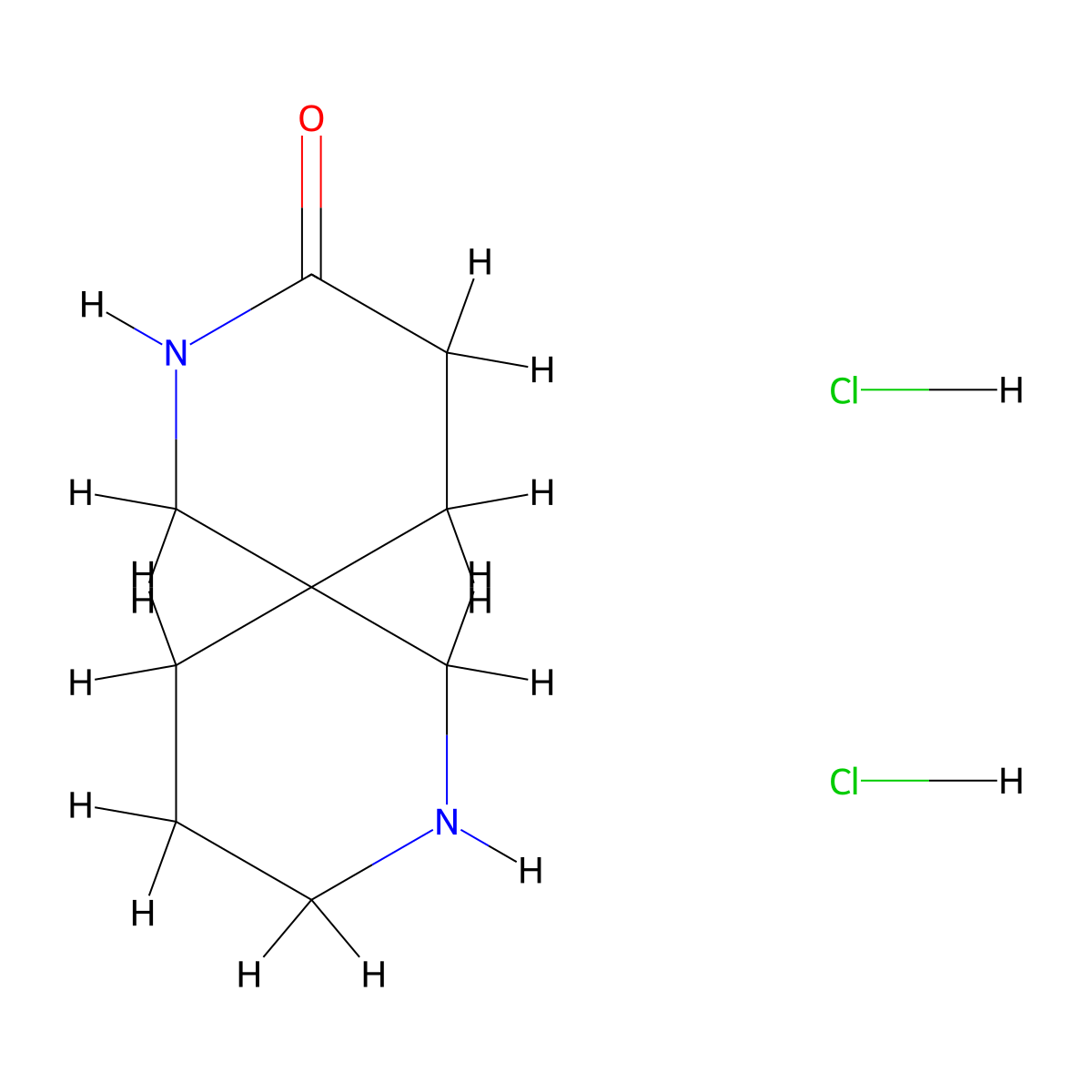 2,8-Diazaspiro[5.5]undecan-3-one dihydrochloride molecular structure, CAS 1609409-15-5