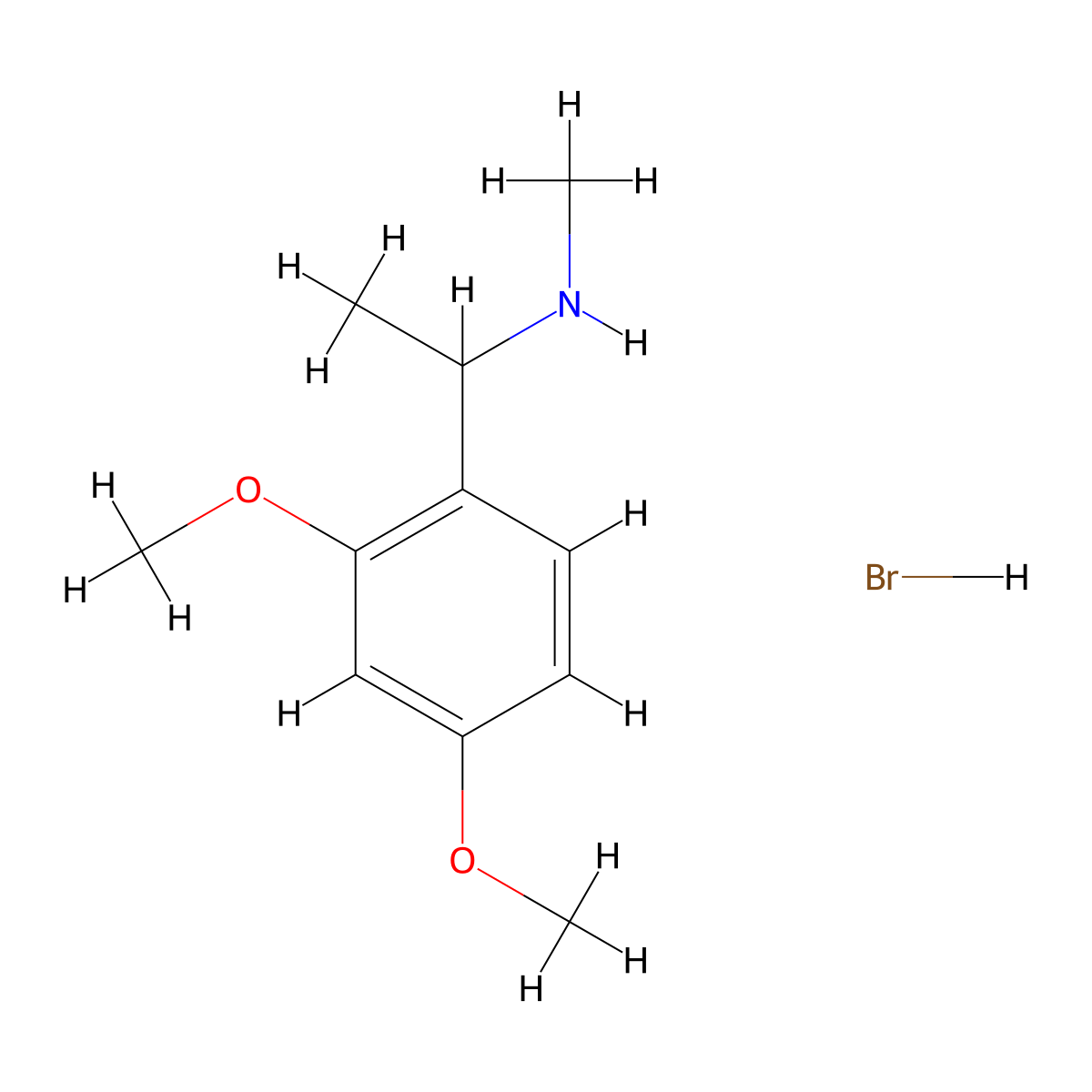 [1-(2,4-Dimethoxyphenyl)ethyl]methylamine hydrobromide molecular structure, CAS 1609409-40-6