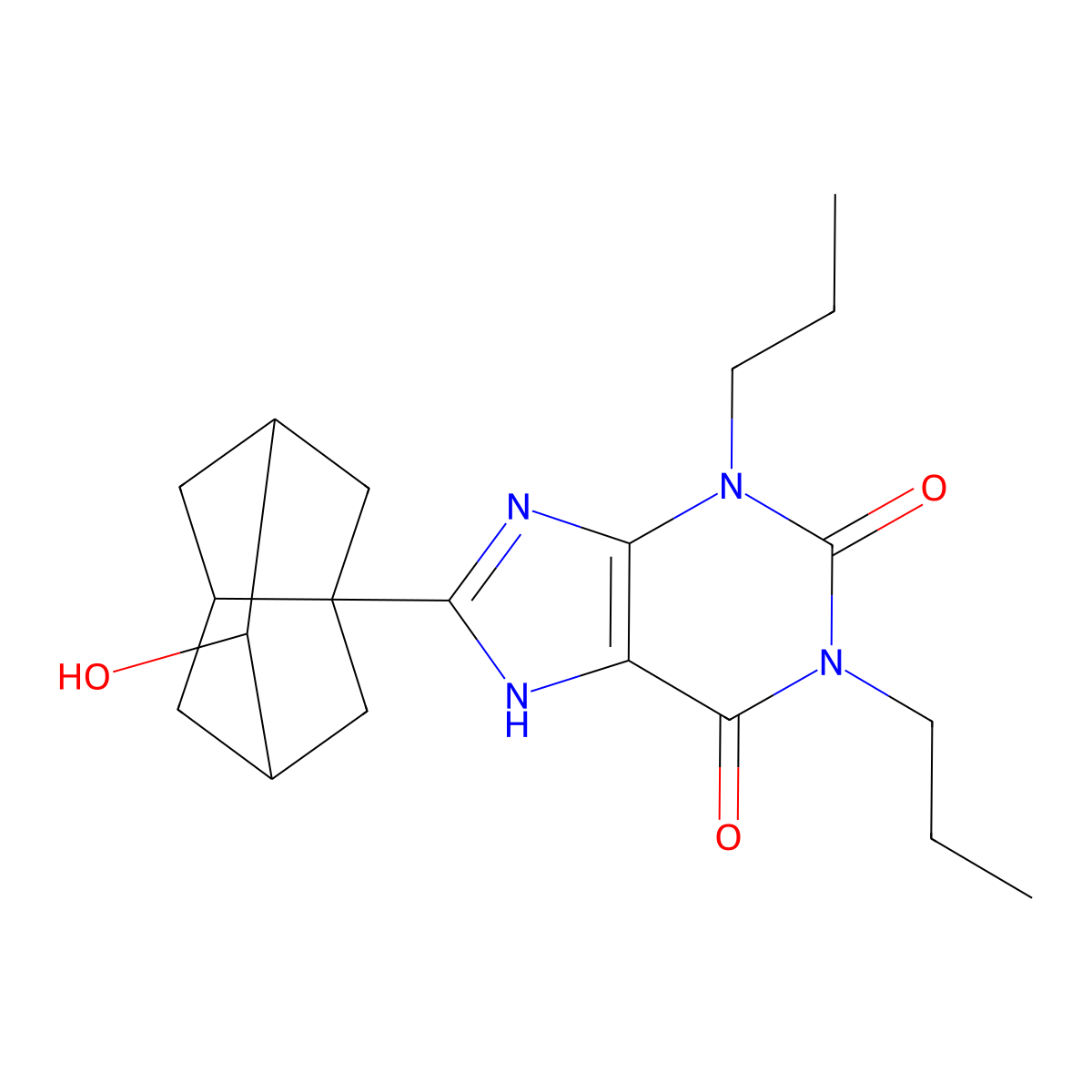 Rolofylline metabolite M1-cis molecular structure, CAS 160943-06-6