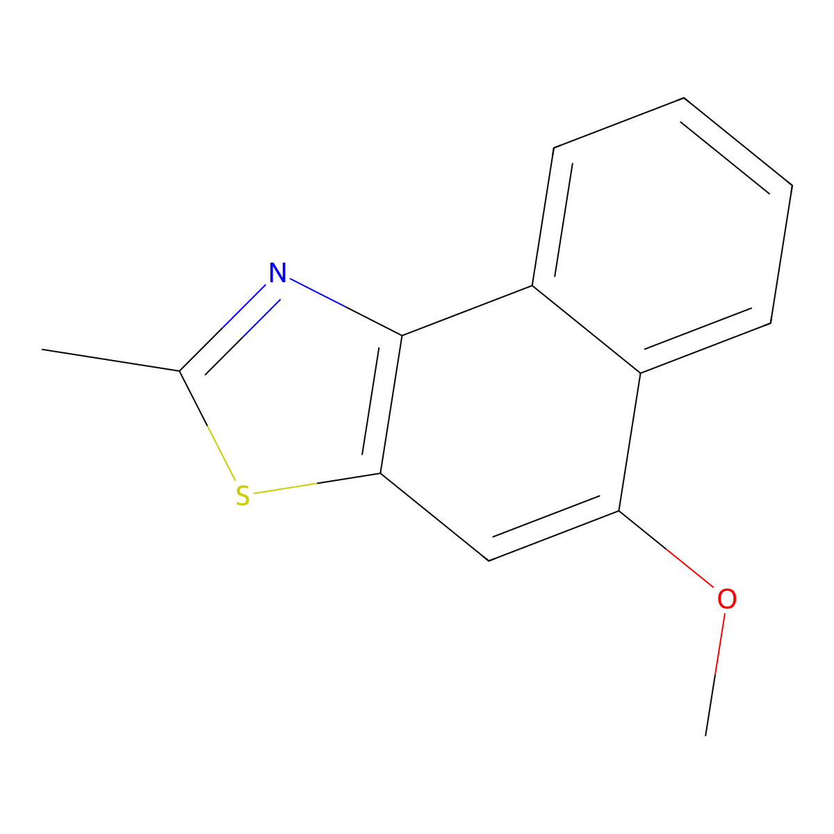 5-Methoxy-2-methylnaphtho[1,2-d][1,3]thiazole molecular structure, CAS 160944-88-7
