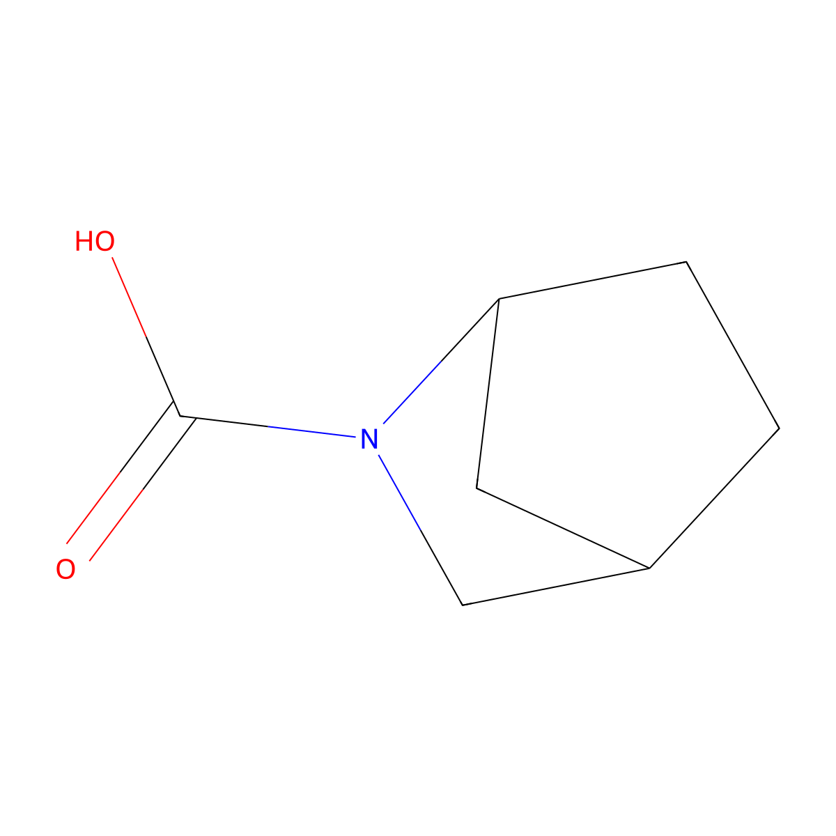 2-Azabicyclo[2.2.1]heptane-2-carboxylic acid molecular structure, CAS 1609467-58-4
