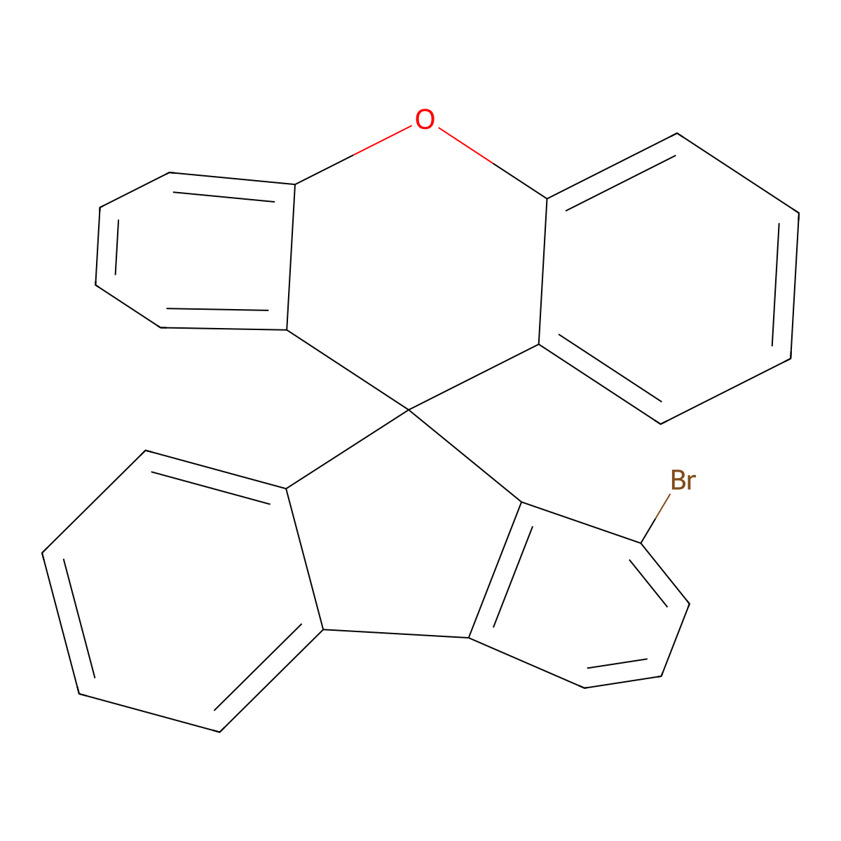 1-Bromospiro[fluorene-9,9'-xanthene] molecular structure, CAS 1609484-27-6