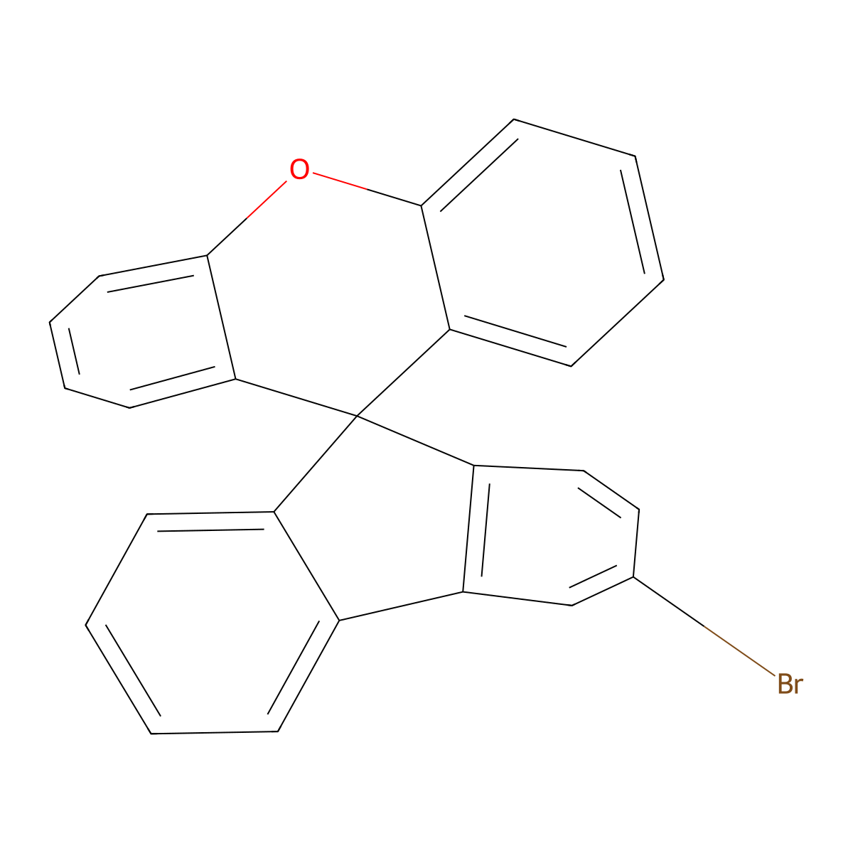 3-Bromospiro[fluorene-9,9'-xanthene] molecular structure, CAS 1609484-28-7
