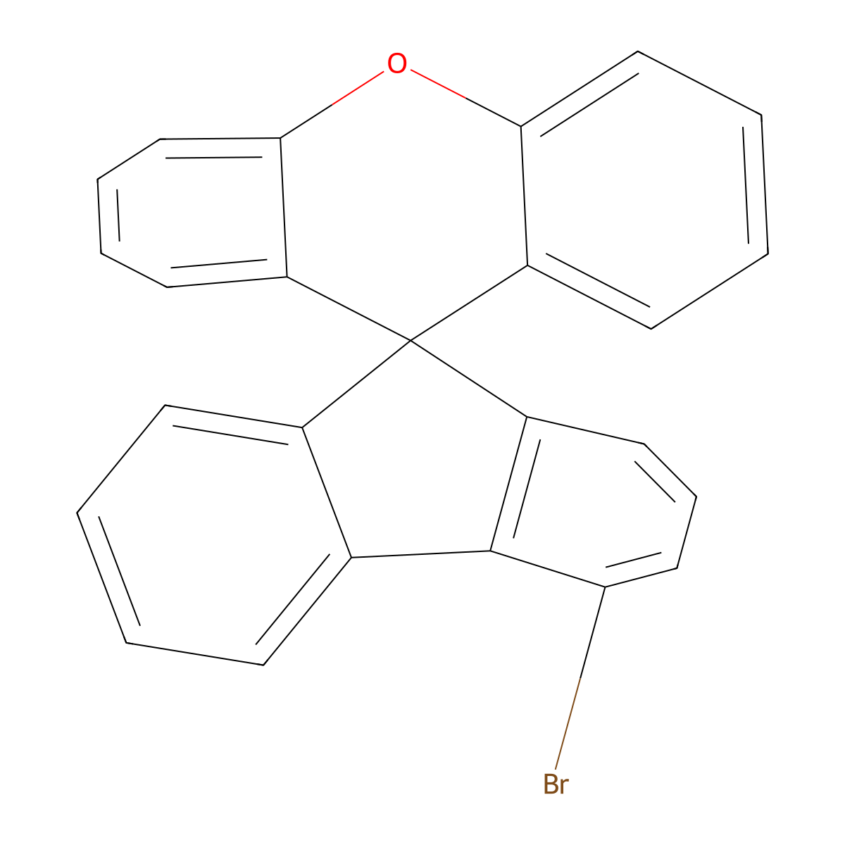 4-Bromospiro[fluorene-9,9'-xanthene] molecular structure, CAS 1609484-45-8