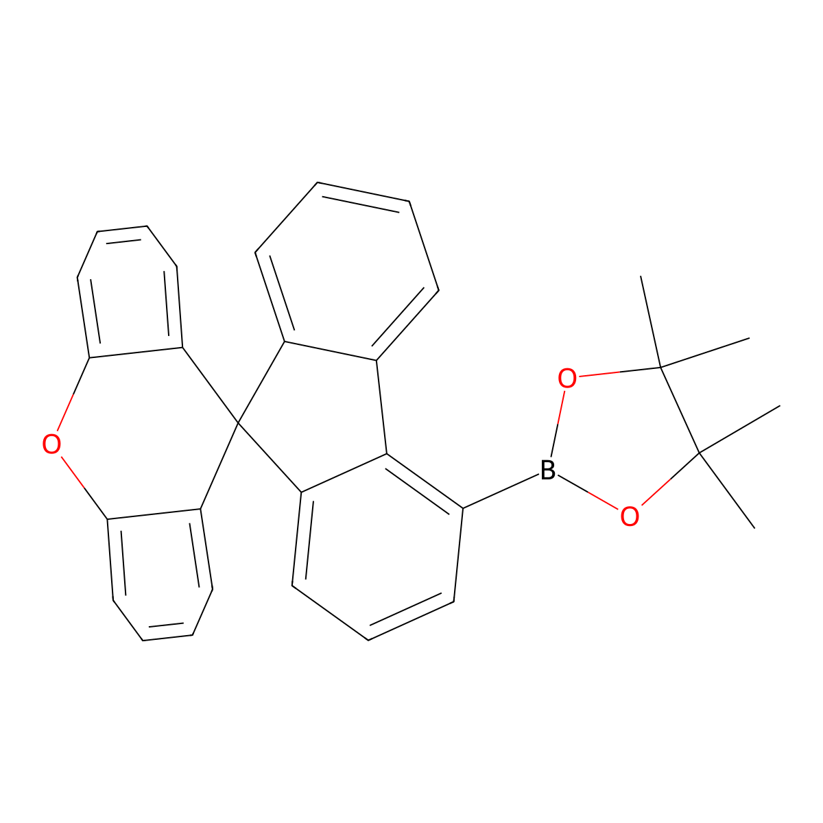 4,4,5,5-Tetramethyl-2-(spiro[fluorene-9,9'-xanthen]-4-yl)-1,3,2-dioxaborolane molecular structure, CAS 1609484-75-4