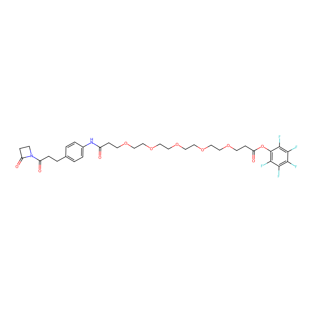 Azd-peg5-pfp molecular structure, CAS 1609569-75-6