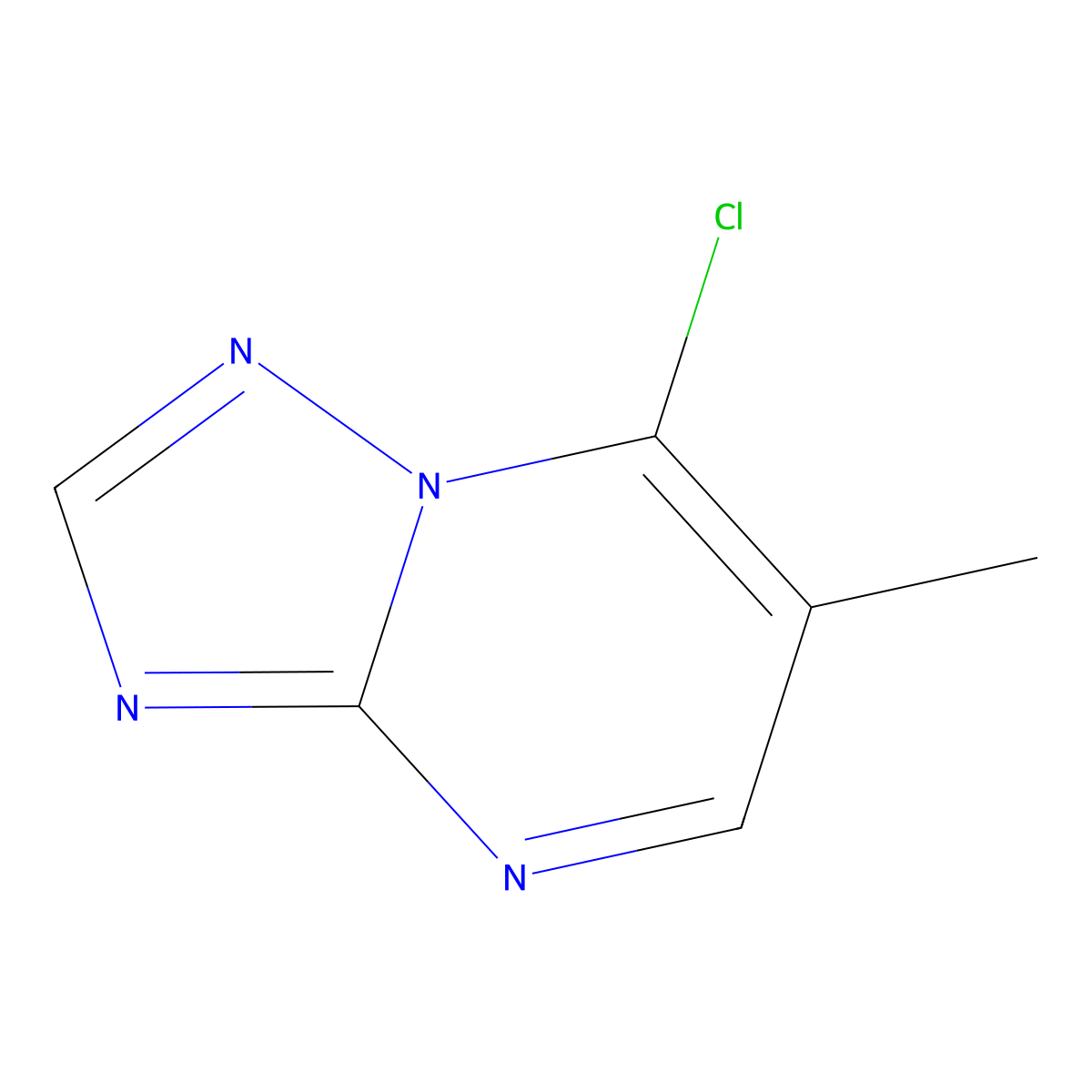 7-Chloro-6-methyl-[1,2,4]triazolo[1,5-a]pyrimidine molecular structure, CAS 1609581-44-3
