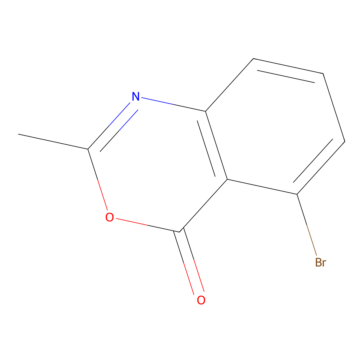 5-Bromo-2-methyl-4H-benzo[d][1,3]oxazin-4-one molecular structure, CAS 16096-83-6