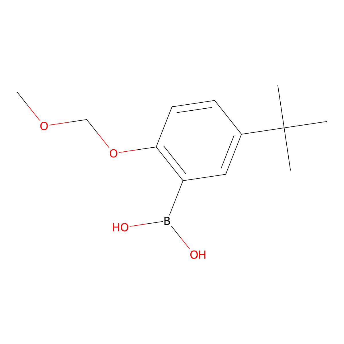 [5-Tert-butyl-2-(methoxymethoxy)phenyl]boronic acid molecular structure, CAS 1609654-75-2