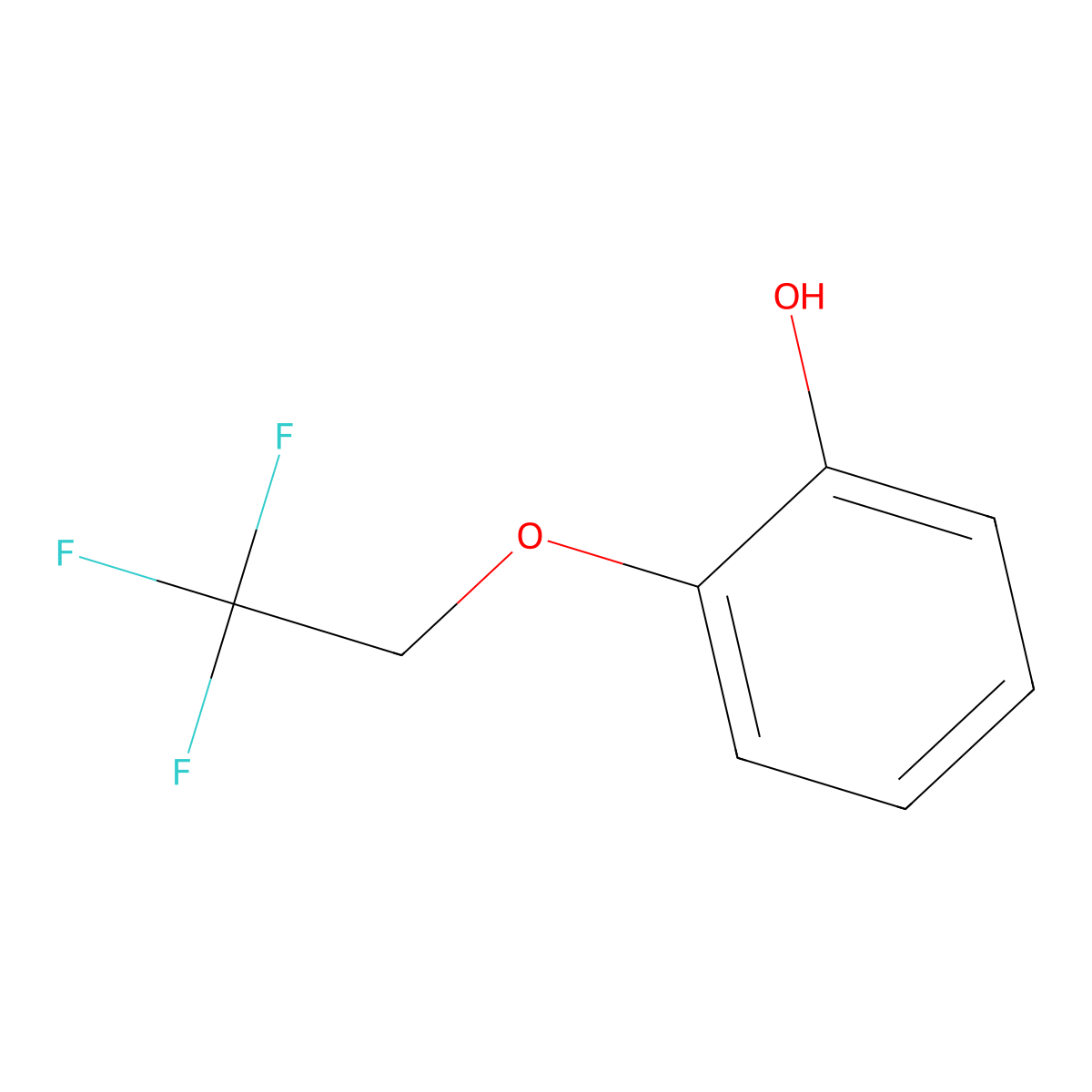 2-(2,2,2-Trifluoroethoxy)phenol molecular structure, CAS 160968-99-0