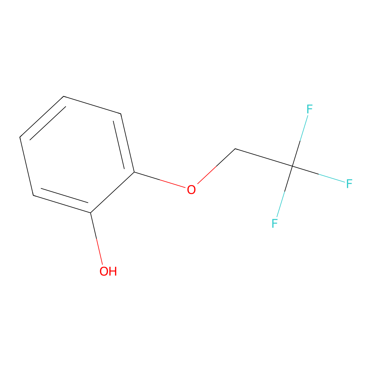 2-(2,2,2-Trifluoroethoxy)phenol molecular structure, CAS 160968-99-0