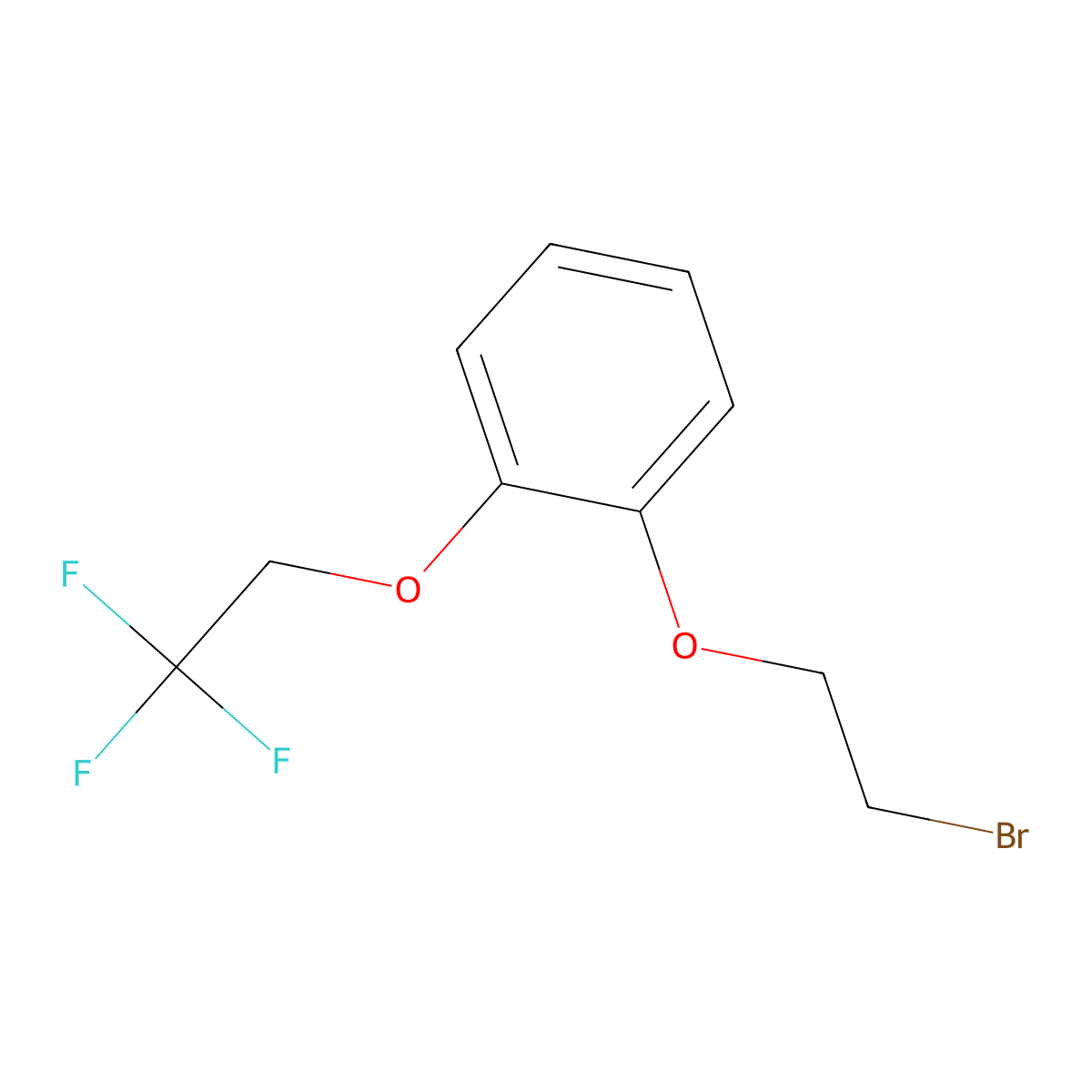 1-(2-Bromoethoxy)-2-(2,2,2-trifluoroethoxy)benzene molecular structure, CAS 160969-00-6
