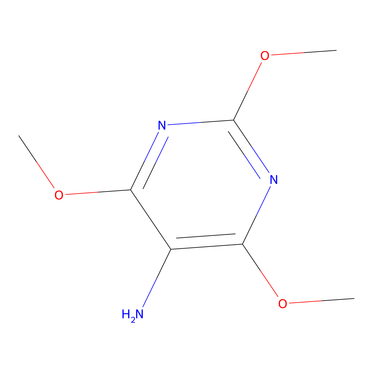 Trimethoxypyrimidin-5-amine molecular structure, CAS 16097-43-1