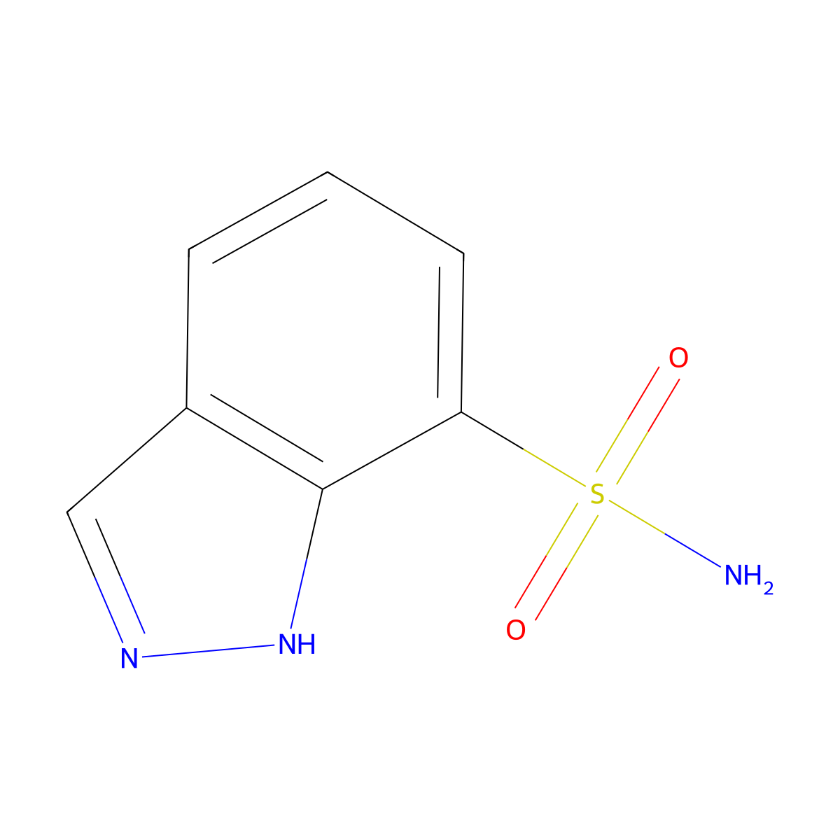 1H-Indazole-7-sulfonamide molecular structure, CAS 160975-45-1