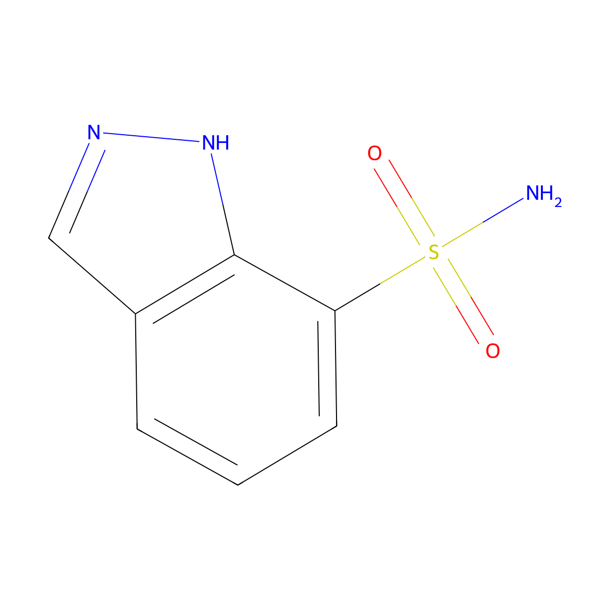 1H-Indazole-7-sulfonamide molecular structure, CAS 160975-45-1