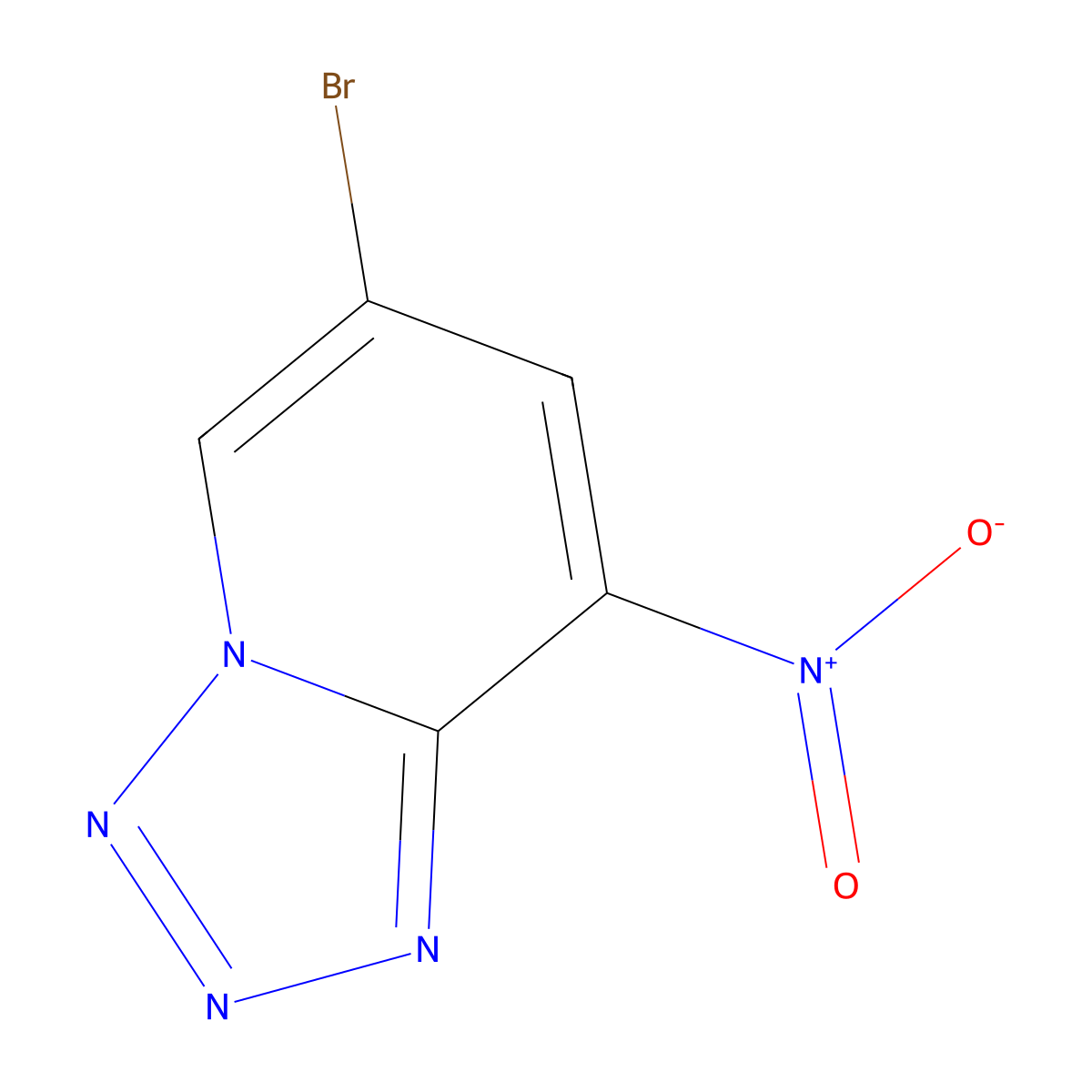 6-Bromo-8-nitrotetrazolo[1,5-a]pyridine molecular structure, CAS 16098-20-7