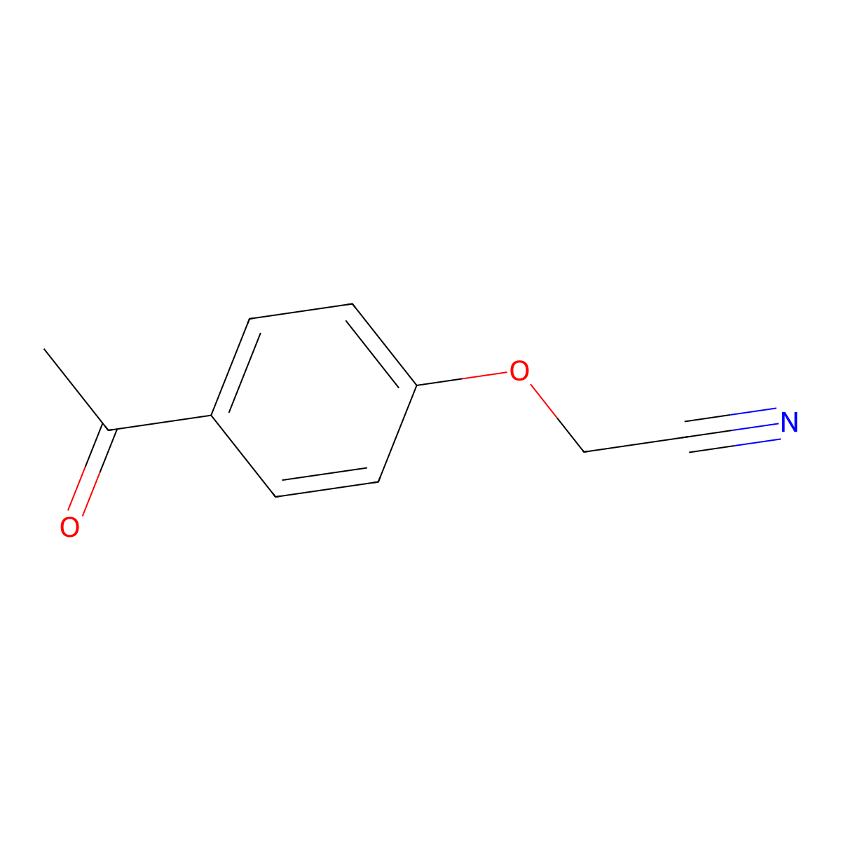 2-(4-Acetylphenoxy)acetonitrile molecular structure, CAS 160984-14-5
