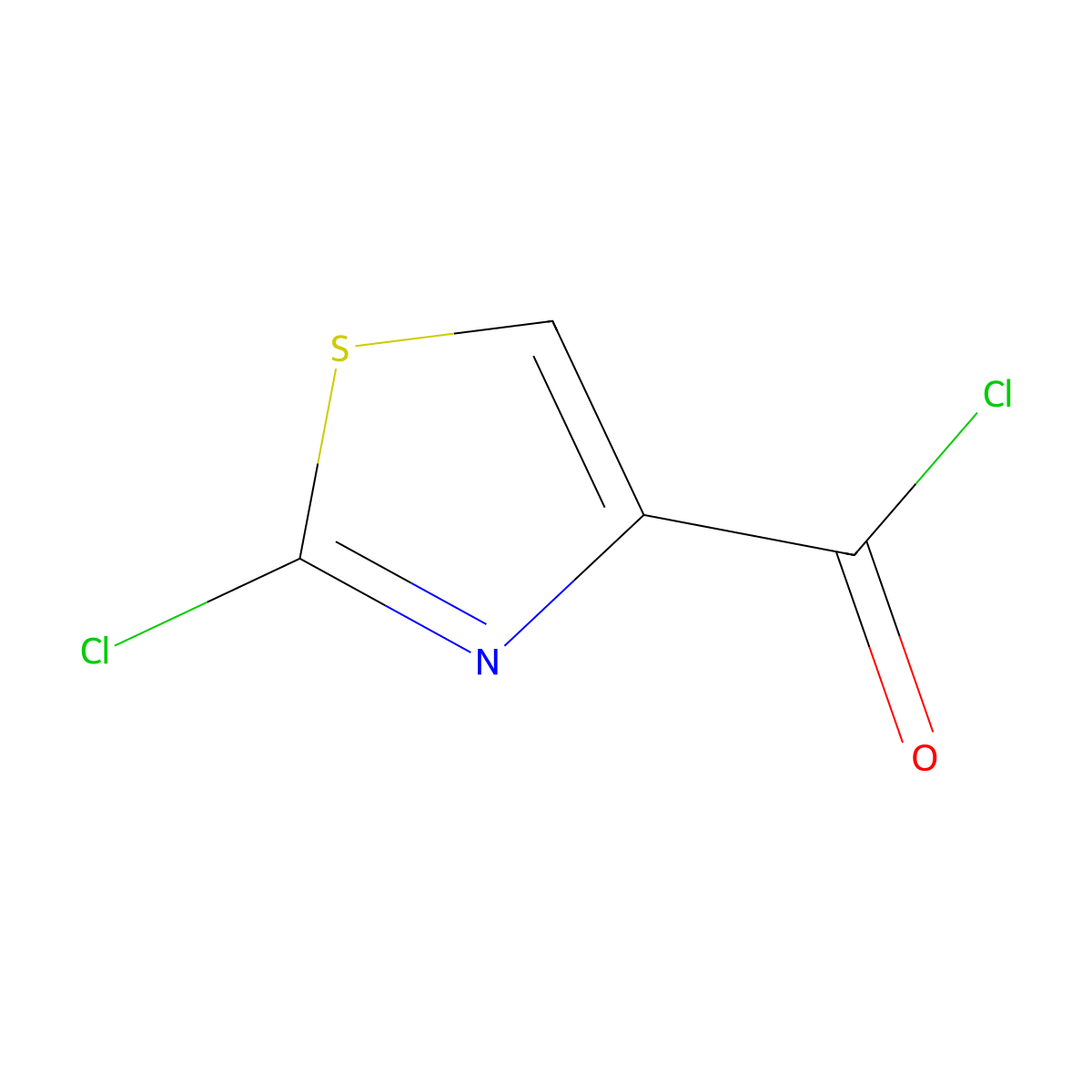 2-Chloro-1,3-thiazole-4-carbonyl chloride molecular structure, CAS 16099-04-0