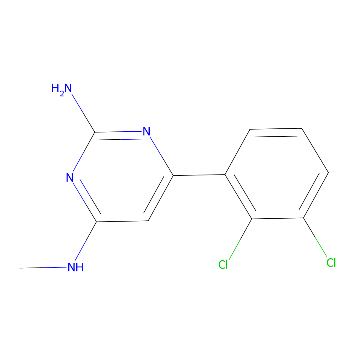 6-(2,3-Dichlorophenyl)-N4-methylpyrimidine-2,4-diamine molecular structure, CAS 1609960-30-6