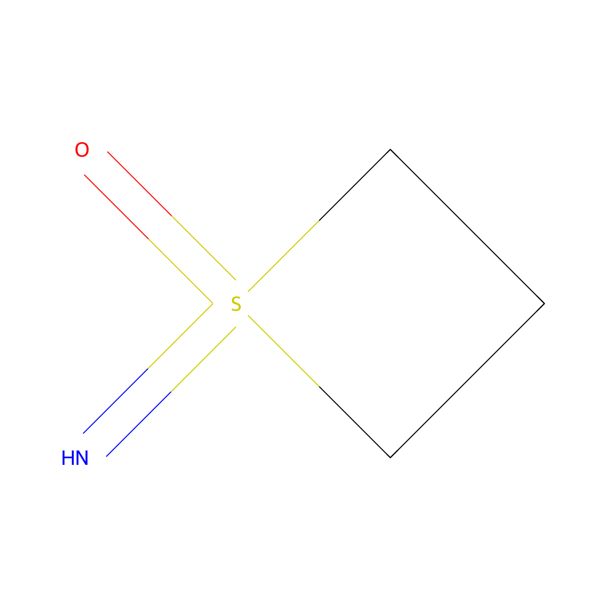 1-Imino-1lambda6-thietan-1-one molecular structure, CAS 1609964-33-1