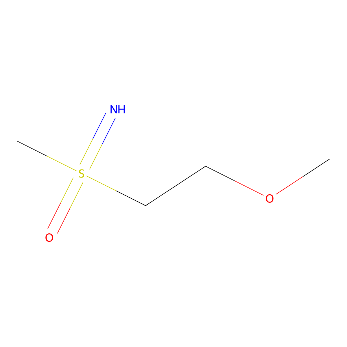 Imino(2-methoxyethyl)methyl-lambda6-sulfanone molecular structure, CAS 1609964-39-7