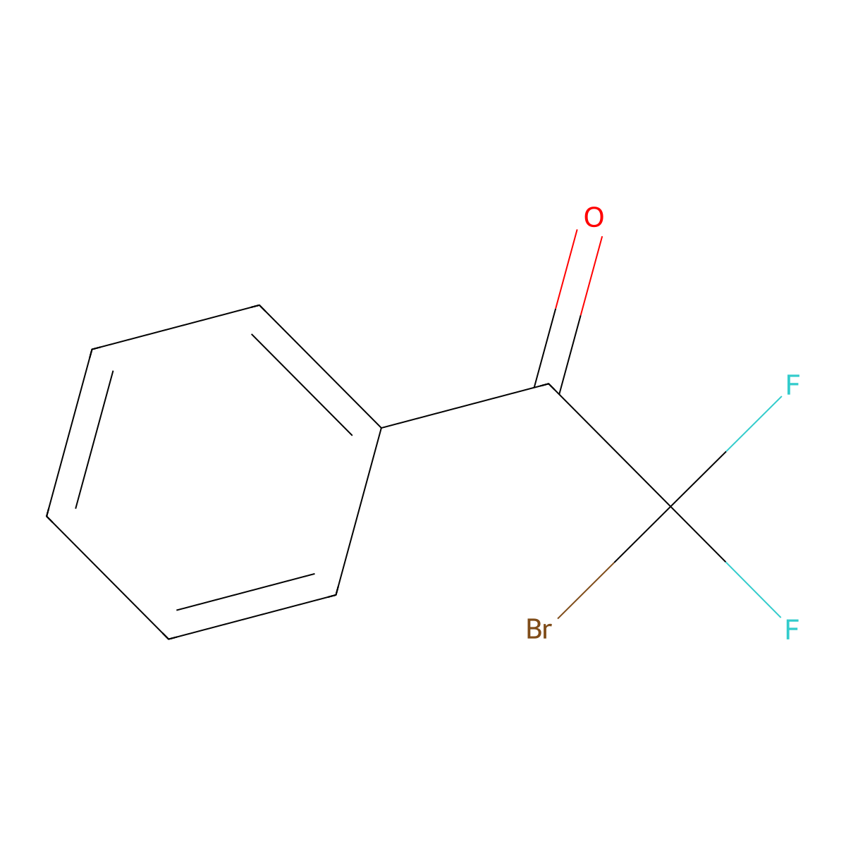 2-Bromo-2,2-difluoro-1-phenylethan-1-one molecular structure, CAS 1610-04-4