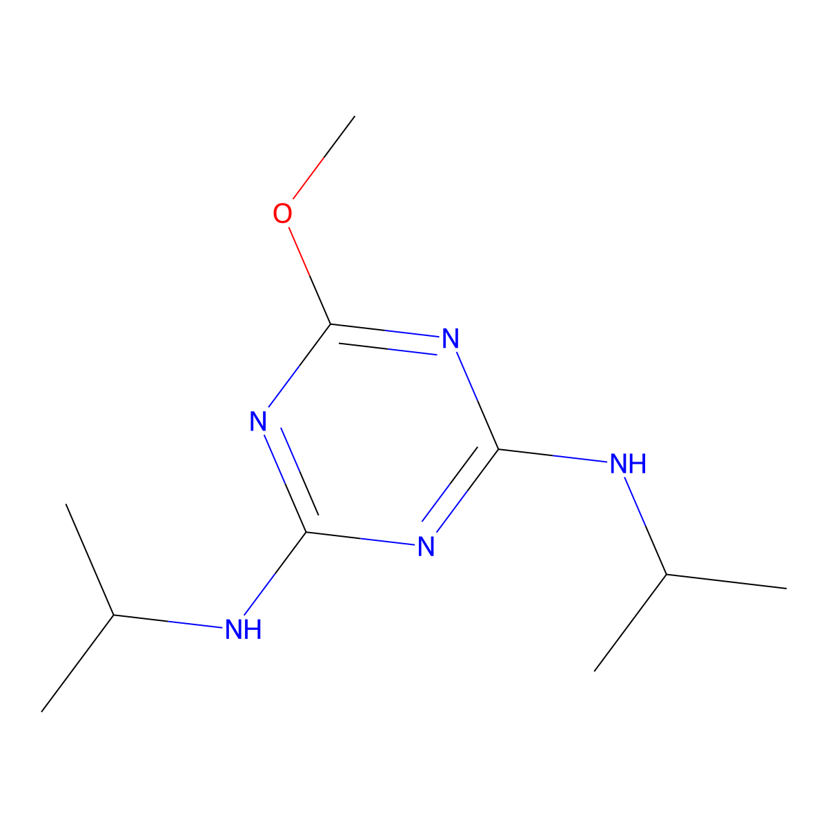 Prometon molecular structure, CAS 1610-18-0