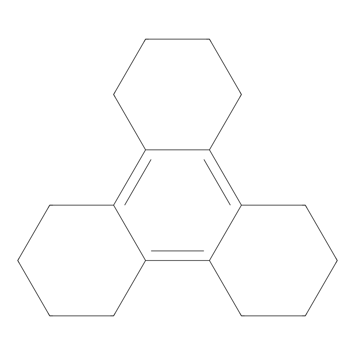 Dodecahydrotriphenylene molecular structure, CAS 1610-39-5