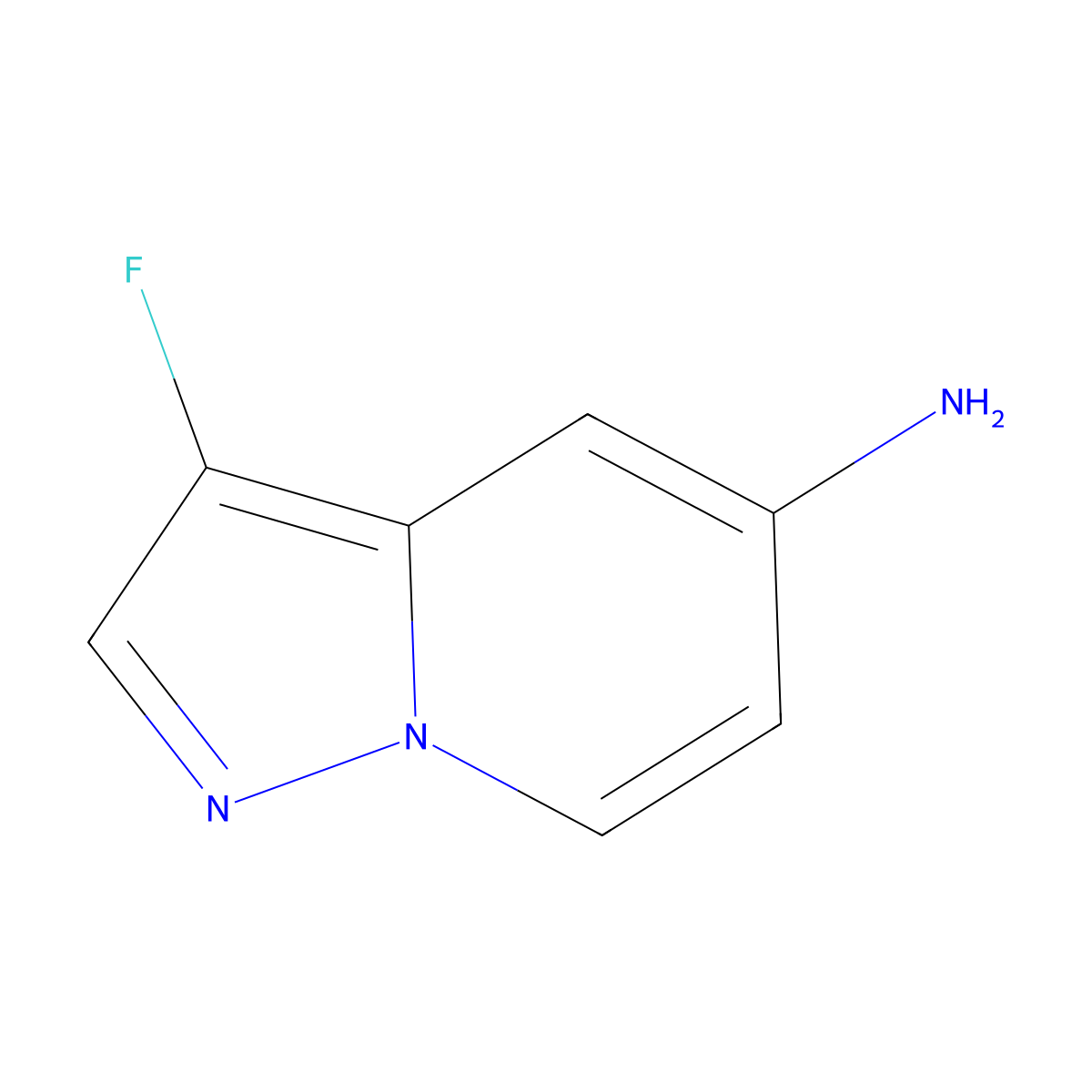 3-Fluoropyrazolo[1,5-a]pyridin-5-amine molecular structure, CAS 1610021-24-3