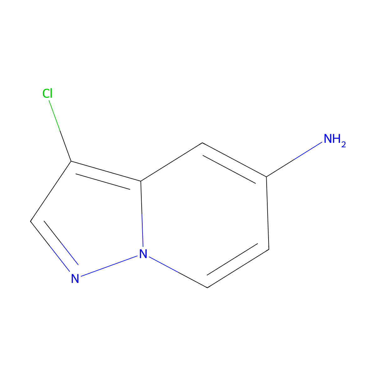 3-Chloropyrazolo[1,5-a]pyridin-5-amine molecular structure, CAS 1610021-26-5