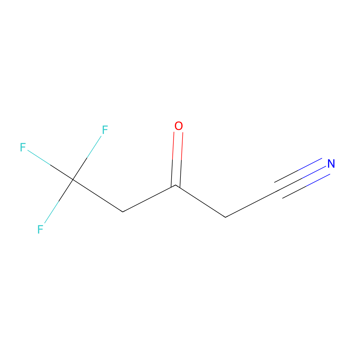 5,5,5-Trifluoro-3-oxopentanenitrile molecular structure, CAS 1610051-24-5
