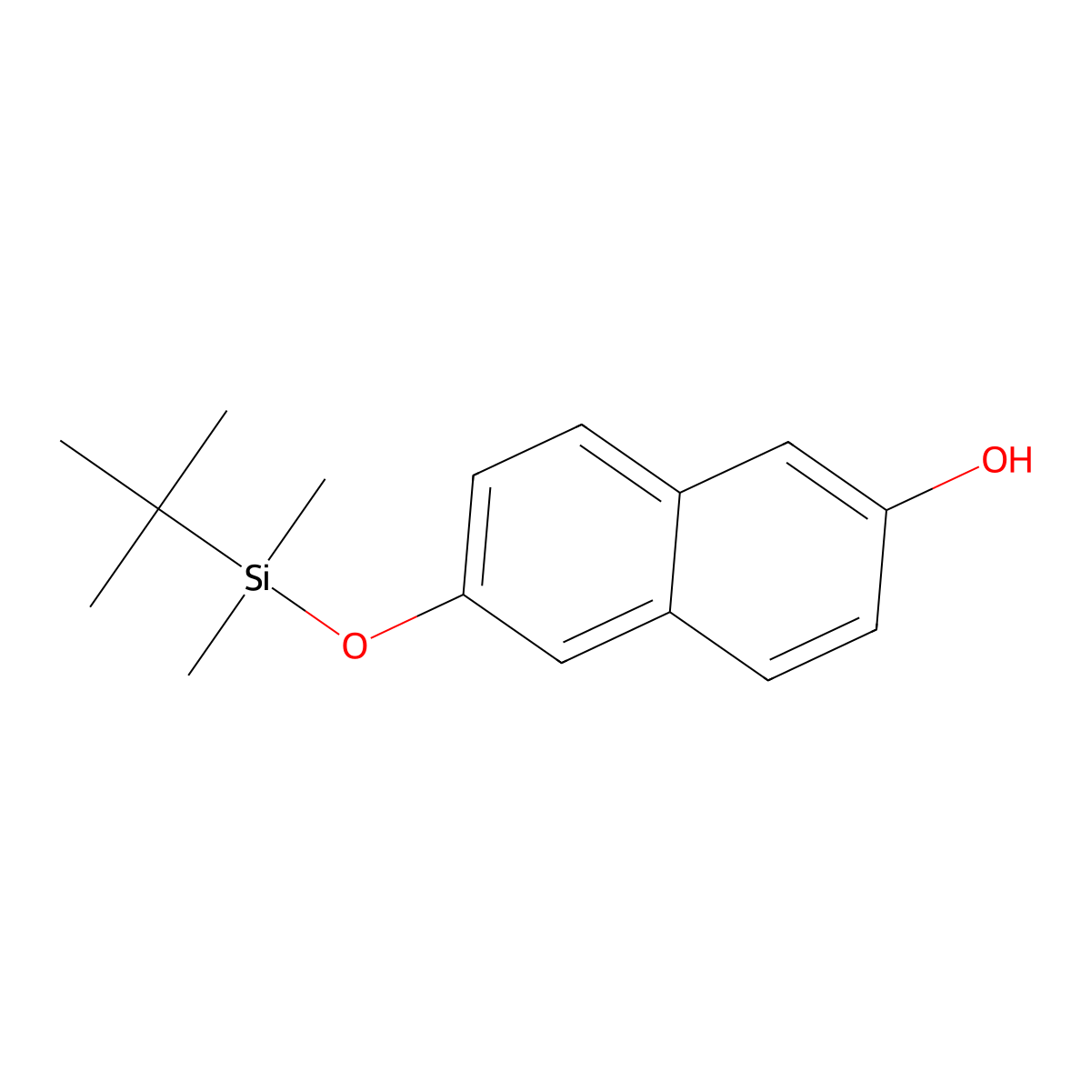 6-[(Tert-butyldimethylsilyl)oxy]naphthalen-2-OL molecular structure, CAS 161006-22-0