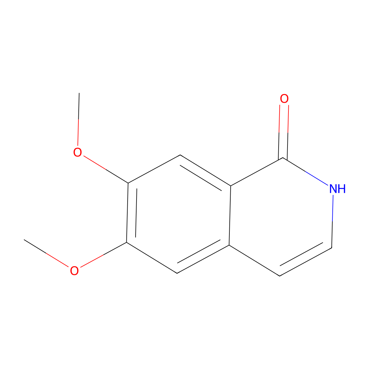 6,7-Dimethoxy-1,2-dihydroisoquinolin-1-one molecular structure, CAS 16101-63-6