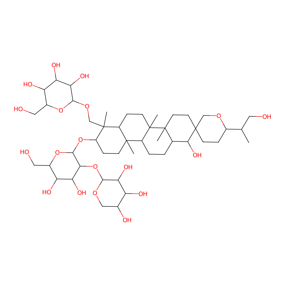 Hosenkoside L molecular structure, CAS 161016-50-8