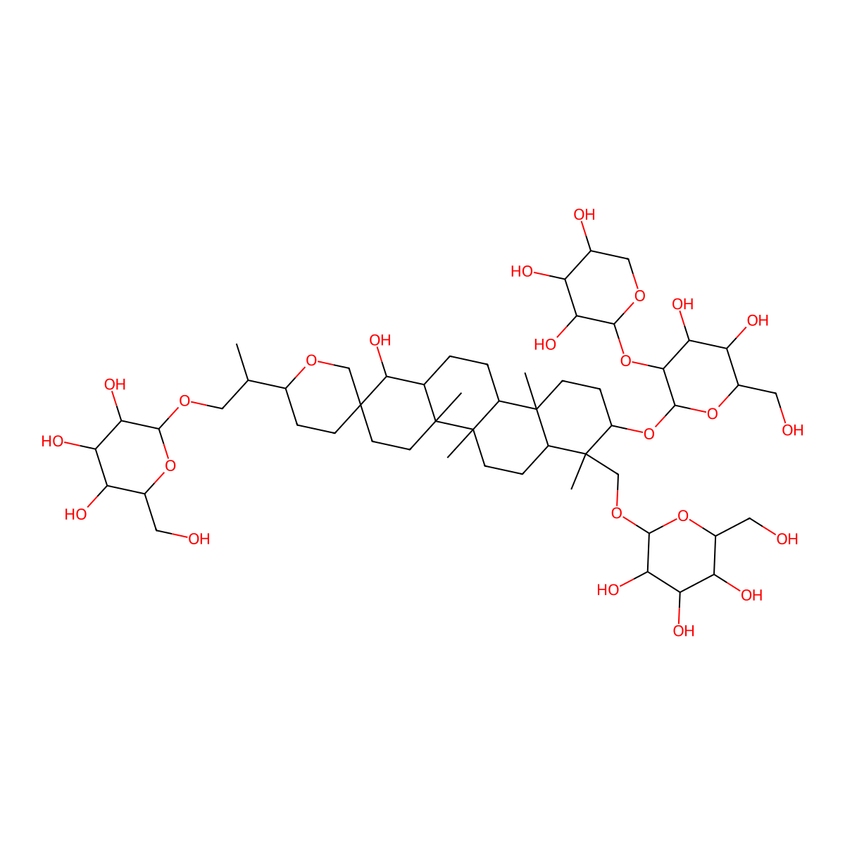 Hosenkoside M molecular structure, CAS 161016-51-9