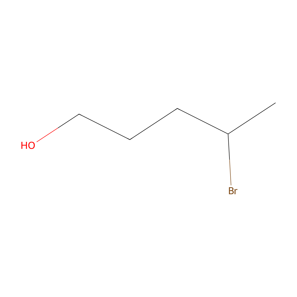4-Bromopentan-1-ol molecular structure, CAS 16103-56-3