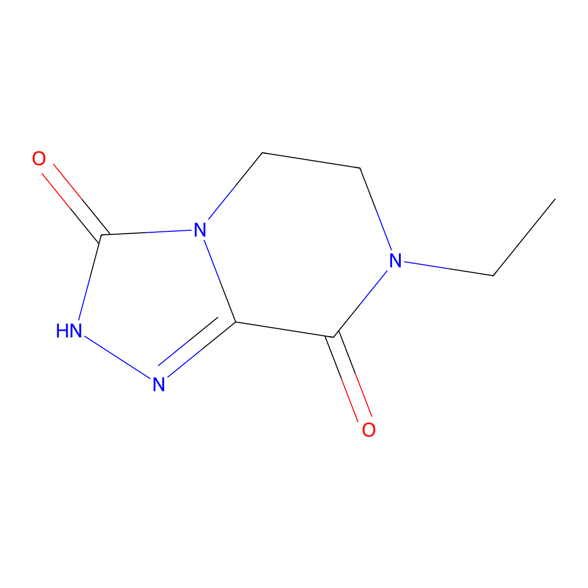 7-ethyl-6,7-dihydro[1,2,4]triazolo[4,3-a]pyrazine-3,8(2H,5H)-dione molecular structure, CAS 1610377-10-0
