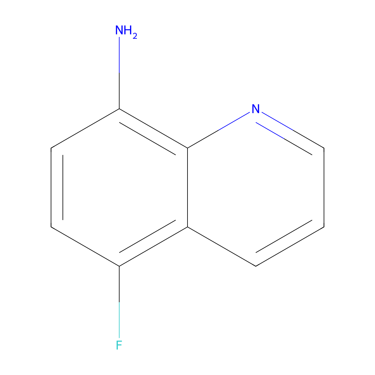5-Fluoroquinolin-8-amine molecular structure, CAS 161038-18-2