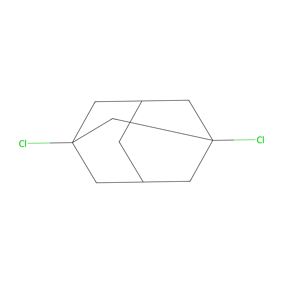 1,3-Dichloroadamantane molecular structure, CAS 16104-50-0